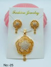 Designer Matte Gold Pandal Butti Set 2 Catalog
